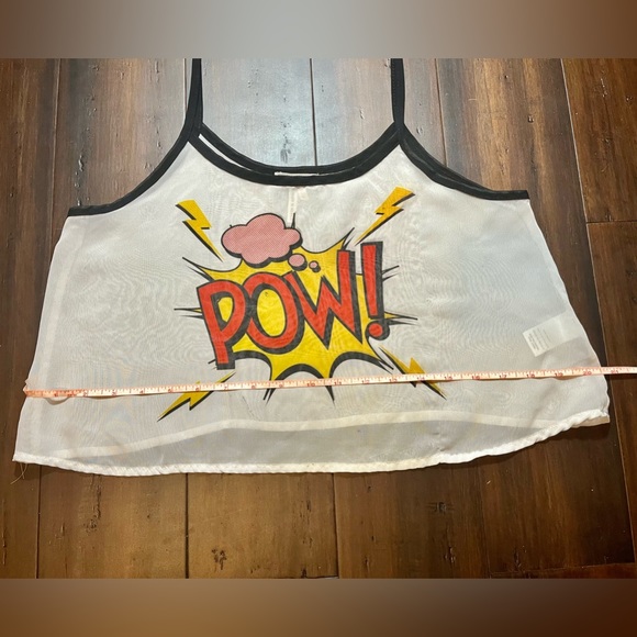 POW Anime Sheer Crop Tank 💥 - Picture 3 of 6